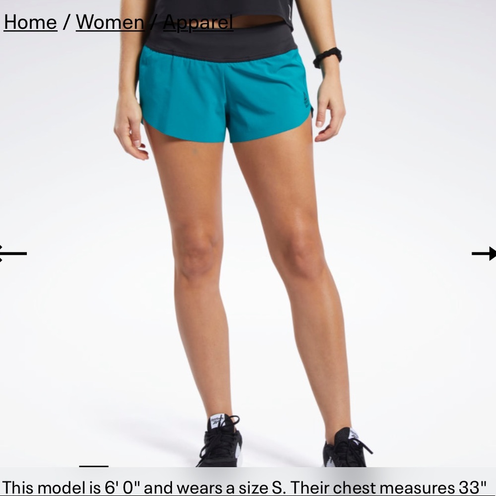 Reebok CrossFit teal shorts